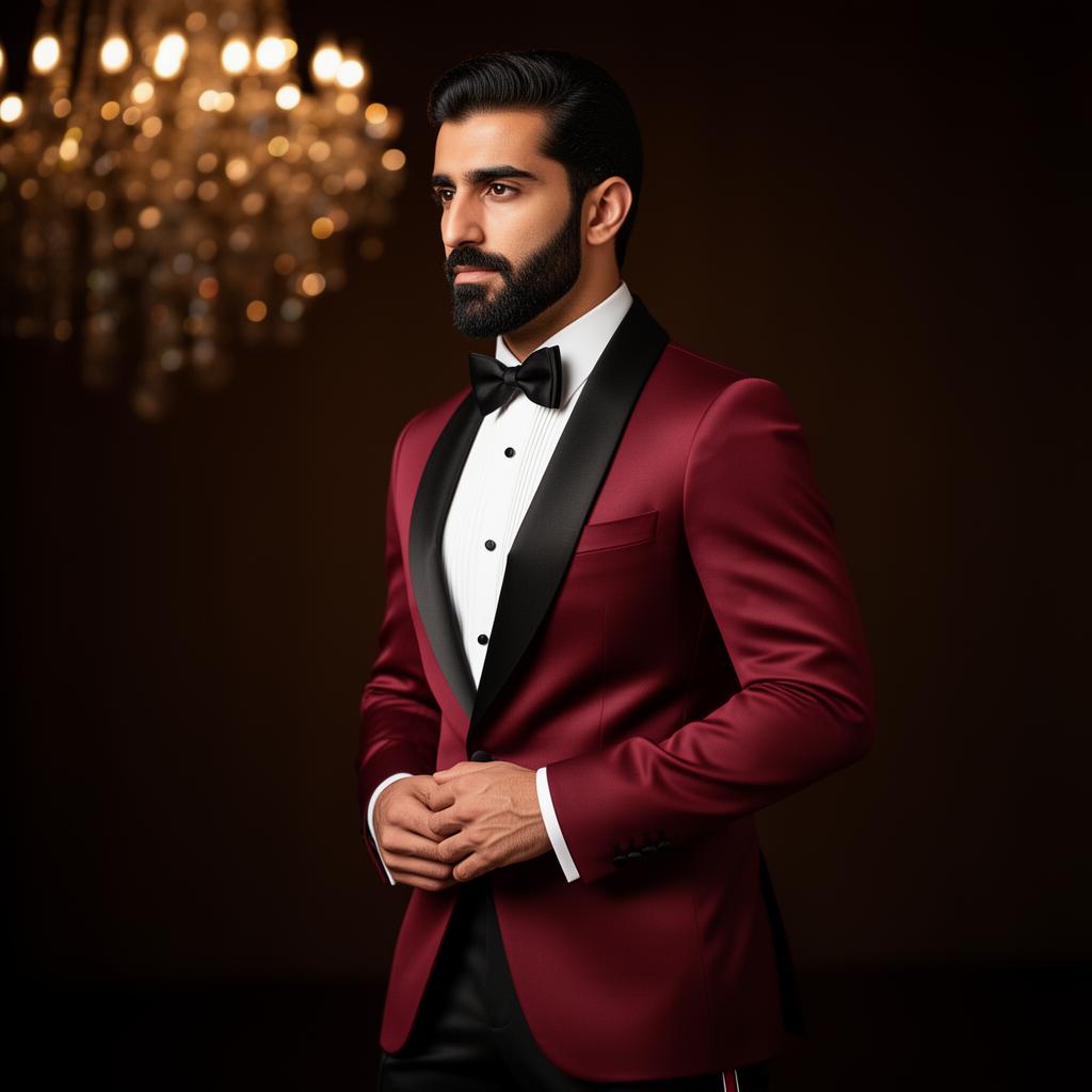 The Crimson Evening Tuxedo